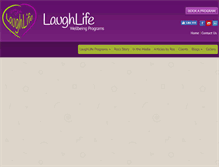 Tablet Screenshot of laughlife.com.au